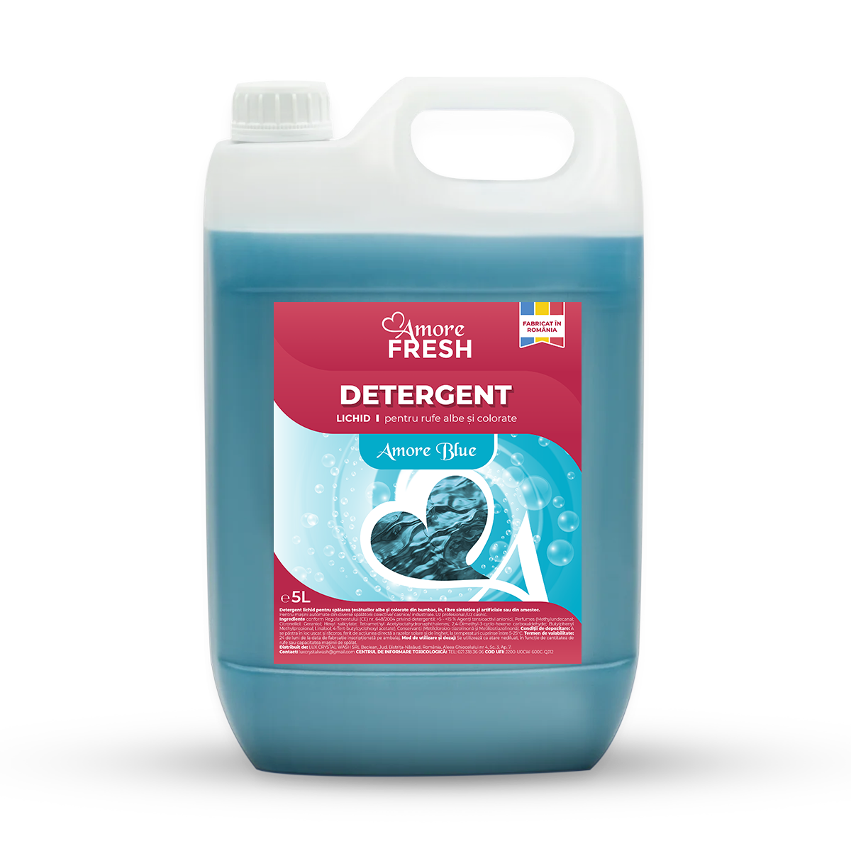 Detergent de rufe albastru la 5 litri amore blue