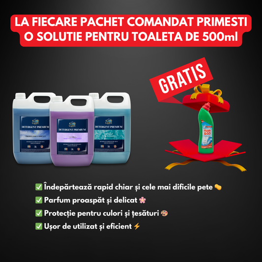 Pachet Complet Detergent - 15L + Solutie Vase CADOU!